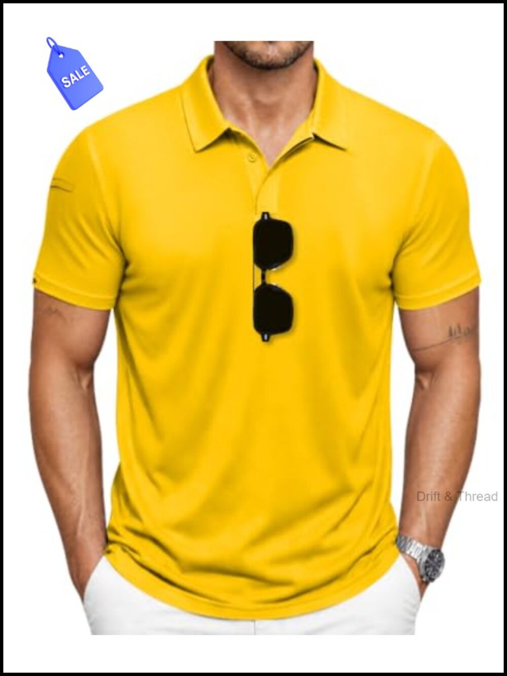 Mens Polo Shirt Short Sleeve Athletic Golf Collared T-Shirt Casual